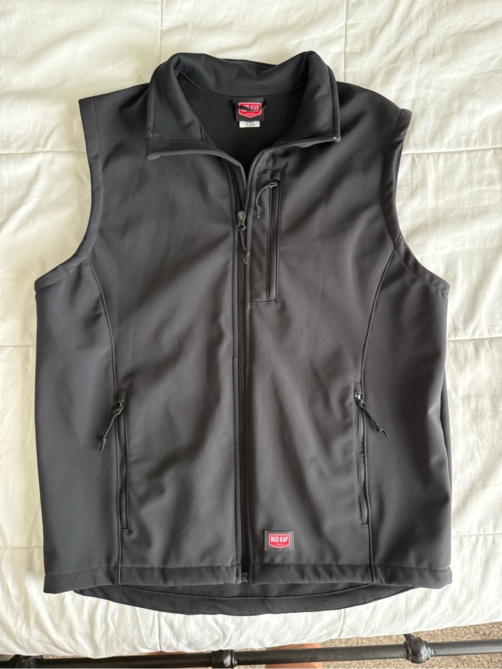 Red Kap Men's Black Softshell Work Vest